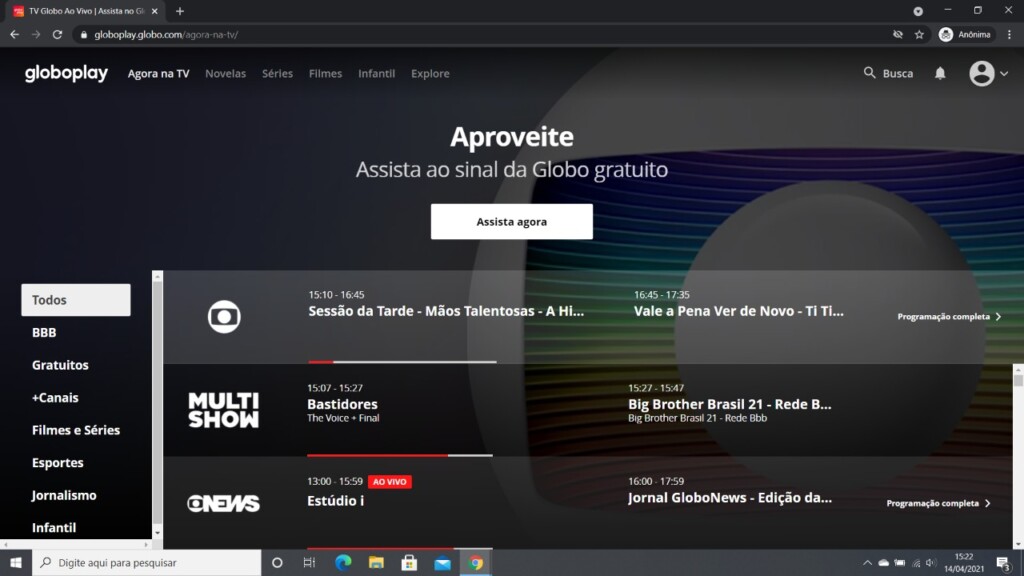 Como Assistir A Globo Ao Vivo E Online De Gra A