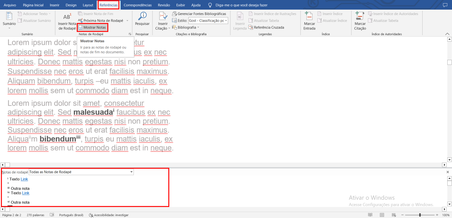 Como Inserir Nota De Rodap No Word Formata O