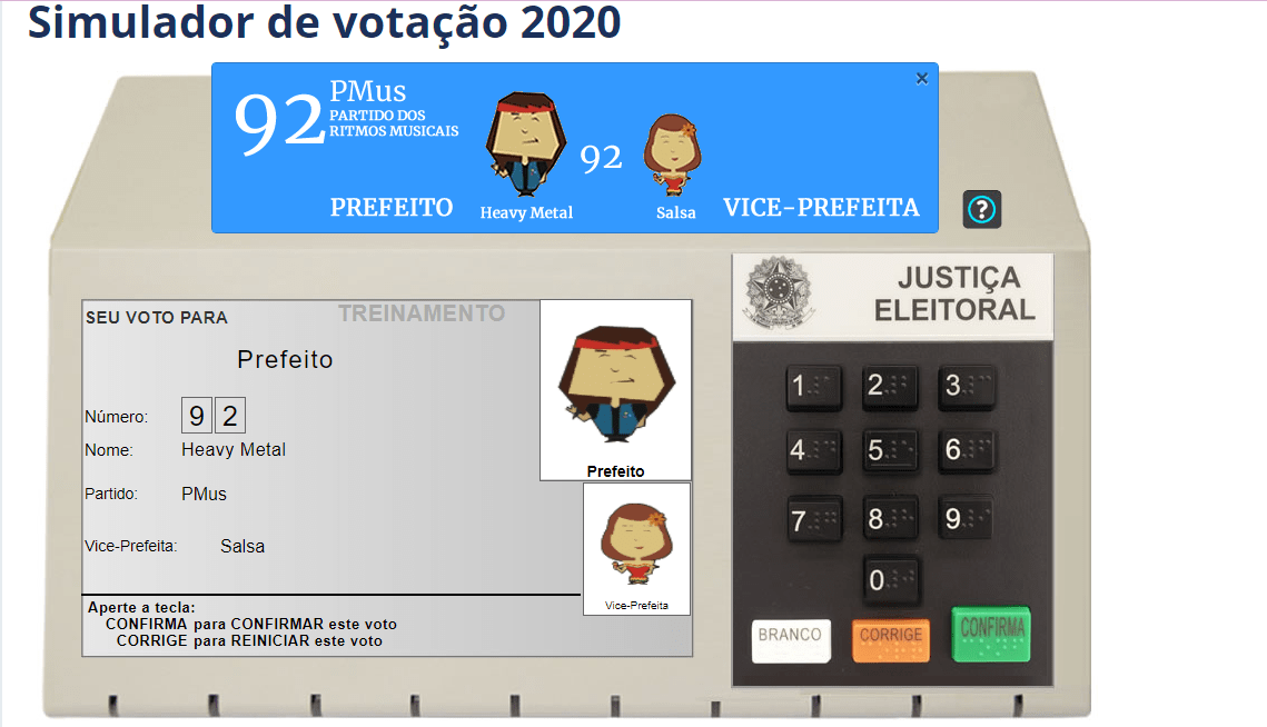 Simulador De Urna Eletrônica: Passo A Passo De Como Votar