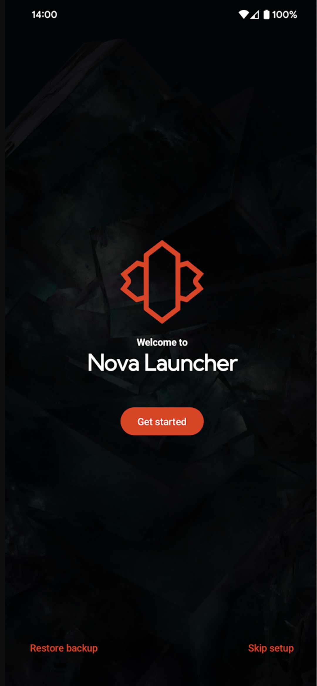 Página inicial do Nova Launcher no celular 