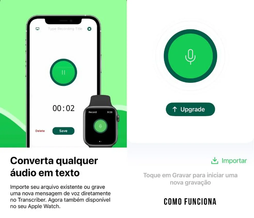 apps para transformar áudio em texto