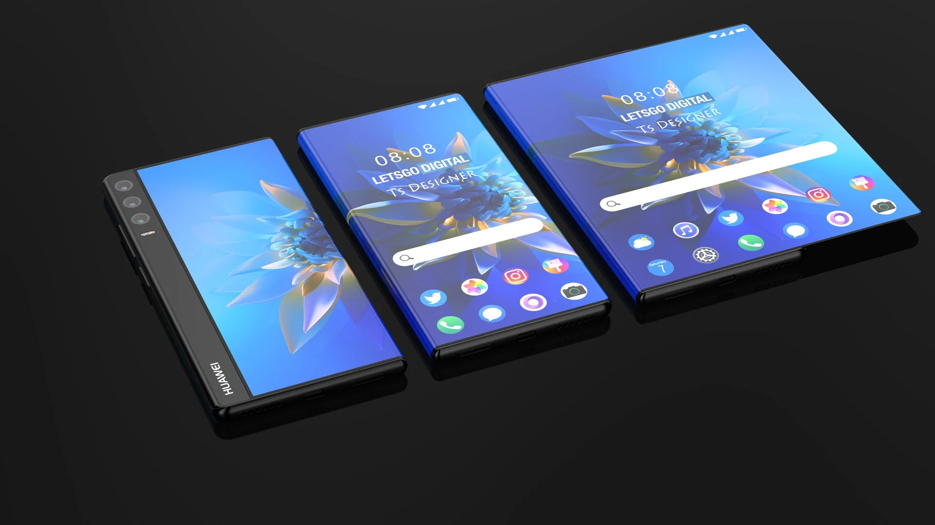 Novo Huawei Mate X dobrável 