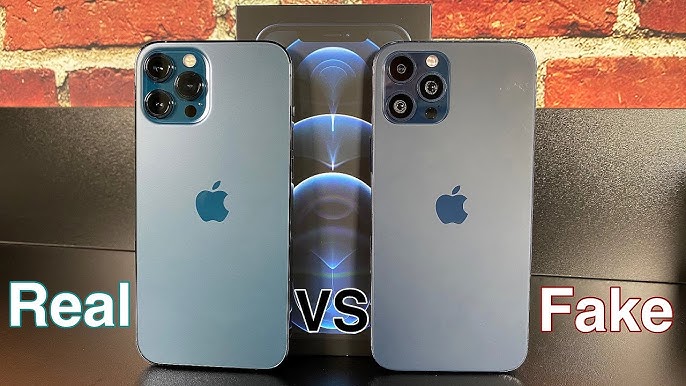 Comparativo de iPhone real vs falsificado